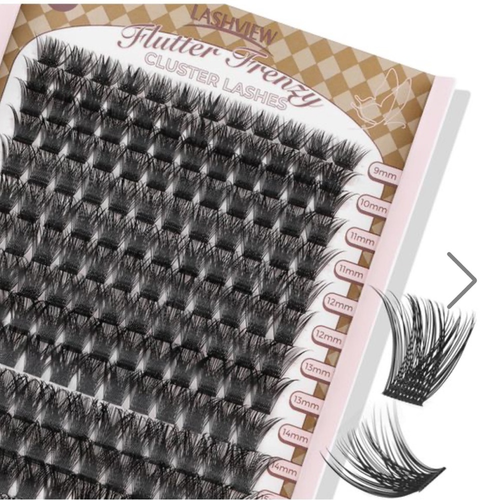 168 Pcs Lashview Flutter Frenzy Cluster Lashes D-Curl